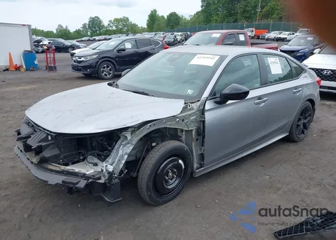 2023 Honda Civic Sport из США, поврежденный, VIN 2HGFE2F55PH501595